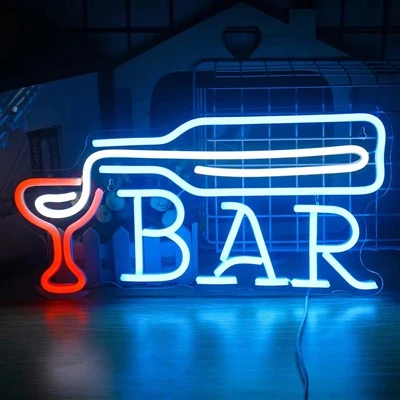 Bar Teks Neon Sain