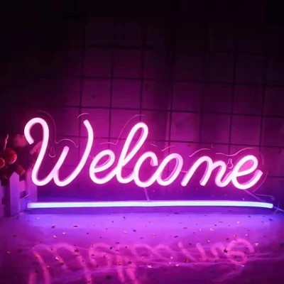 Welkam Neon Sain